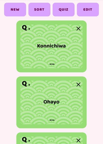 cards screenshot